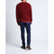 RL - Cable Knit Small Pony Sweater - Maroon