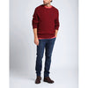 RL - Cable Knit Small Pony Sweater - Maroon