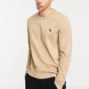 RL - Men Signature Polo Crew Neck Terry Sweatshirt - Beige