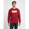 LS - Printed Terry Sweatshirt - Red