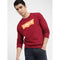 LS - Printed Terry Sweatshirt - Red