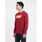 LS - Printed Terry Sweatshirt - Red