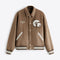 ZR - Bomber Suede Varsity Jacket With Patch