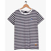 K.K - STRIPED CONTRASTING LOGO T-Shirt