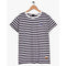 K.K - STRIPED CONTRASTING LOGO T-Shirt