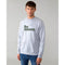 L.E.F.T.I.E.S - Men 'Grey' Front Printed So Good Fleece Sweatshirt LFT11123