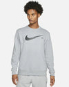 NK - Men Gray Nike Terry Crew Neck Sweatshirt