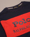 RL - Men Blue Premium Printed Polo SweatShirt