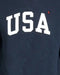 RL - Men Navy Polo USA Printed Crew Neck Fleece Sweatshirt
