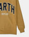 L.E.F.T.I.E.S - Men 'Yellow' Crew Neck Long Sleeves Earth Printed Fleece Sweatshirt