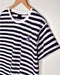 K.K - STRIPED CONTRASTING LOGO T-Shirt